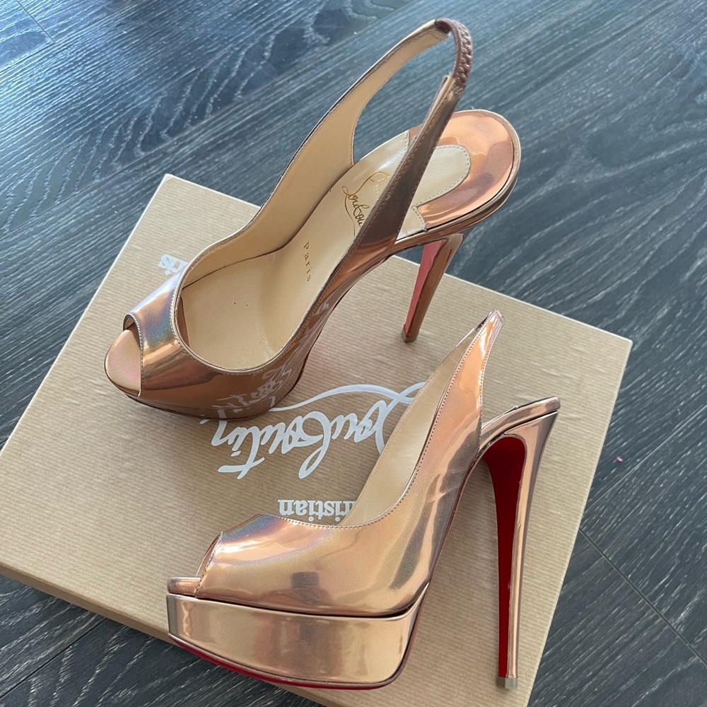 Sling back Christian Loub Heel